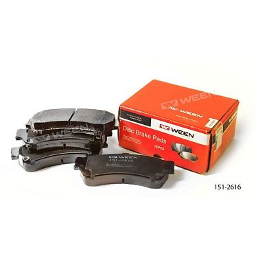 WEEN 151-2616 Тормозные колодки дисковые передние (комплект 4 шт.)