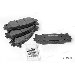 WEEN 151-0018 Тормозные колодки дисковые передние (комплект 4 шт.)