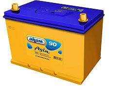 Аккумуляторная батарея 6СТ-90VL АКОМ ASIA лев.