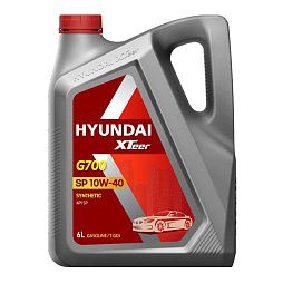 Моторное масло для легковых автомобилей HYUNDAI XTeer Gasoline G700 10W-40 SP (6л)