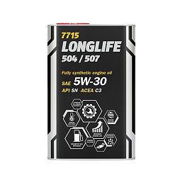 Моторное масло MANNOL 7715 7715 LongLife 504/507 5W-30 API SN/SF (1л.)