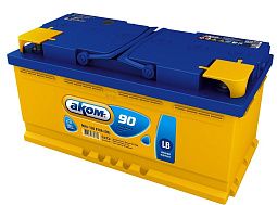 Аккумуляторная батарея 6СТ-90VL АКОМ LB Euro