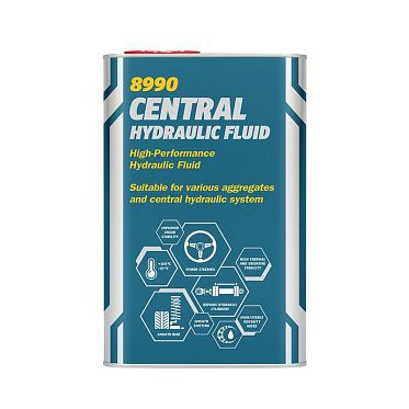 MANNOL 8990 Гидравлическая жидкость CHF CENTRAL HYDRAULIK FLUID (1л.) metal