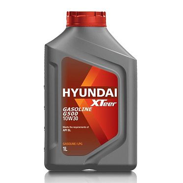 Моторное масло для легковых автомобилей HYUNDAI XTeer Gasoline G500 10W-30 SL (1л)