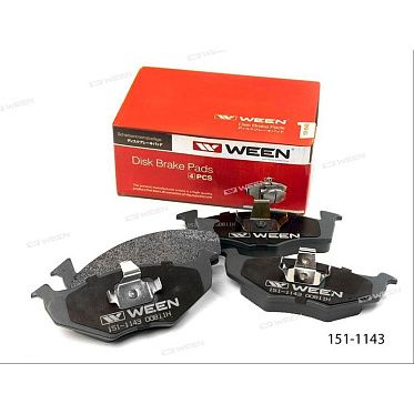 WEEN 151-1143 Тормозные колодки дисковые передние (комплект 4 шт.)