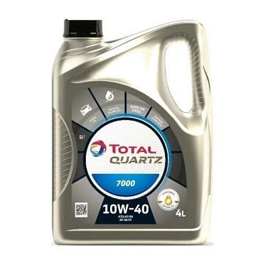 Моторные масла для легковых автомобилей TOTAL QUARTZ 7000 10W-40 (SN)  (4л)