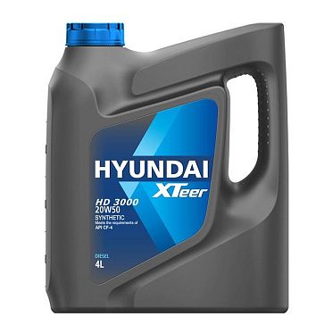 Моторное масло для коммерческого транспорта HYUNDAI XTeer HD 3000 20W-50 CF-4 (4л)