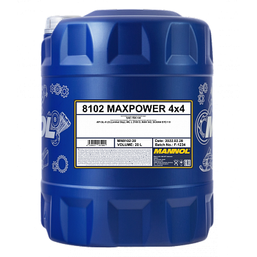 Трансмиссионное масло MANNOL MAXPOWER 4*4 75W-140 GL-5 LS (20л.)