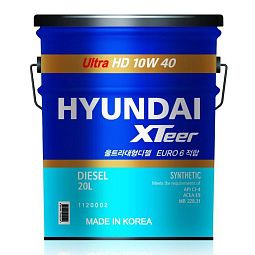 Моторное масло для коммерческого транспорта HYUNDAI XTeer HD Ultra 10W-40 CJ-4 (20л)