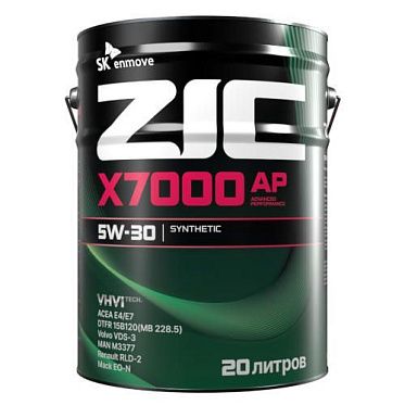 Моторное масло для коммерческого транспорта ZIC X7000 AP 5W-30 (20л)