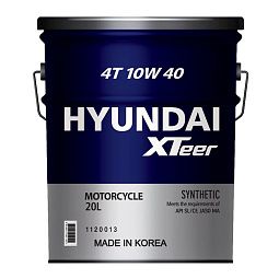 Масло для четырехтактных двигателей HYUNDAI XTeer 4T 10W-40 (20л)