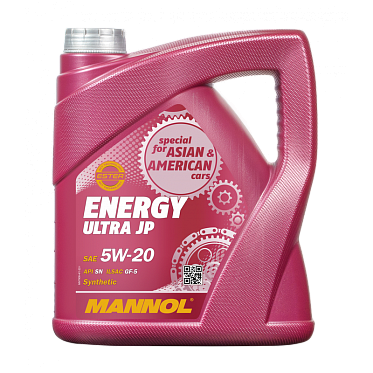 Моторное масло MANNOL Energy Ultra JP SAE 5W-20 (4л.)