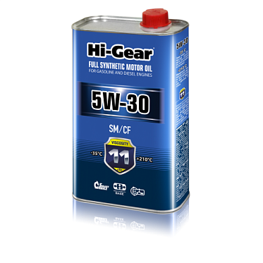 Hi-Gear Масло моторное синтетическое 5W-30 SM/CF (1л)