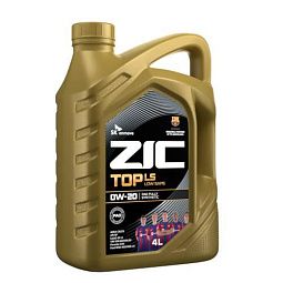 Моторное масло для легковых автомобилей ZIC TOP LS 0W-20 (4л)