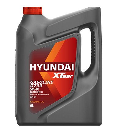 Моторное масло для легковых автомобилей HYUNDAI XTeer Gasoline G700 5W-40 SP (6л)