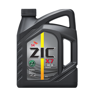 Моторное масло для легковых автомобилей ZIC X7 5W-30 API SP (4л)