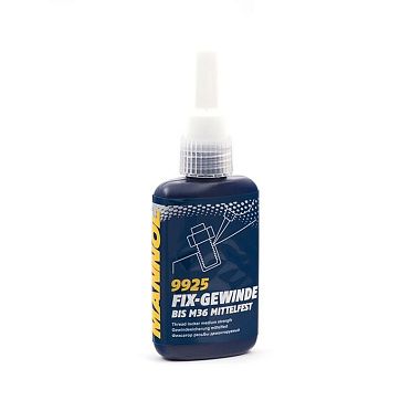 MANNOL 9925 Фиксатор резьбы демонтируемый Fix-Gewinde mittelfest (синий) (50мл.)