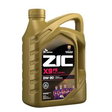 Моторное масло для легковых автомобилей ZIC X9 FE 0W-20 (4л)