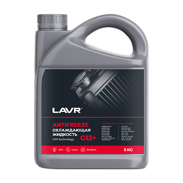 LAVR Охлаждающая жидкость Antifreeze G12+ -40°С (5кг)