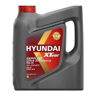 Моторное масло для легковых автомобилей HYUNDAI XTeer Gasoline Ultra Efficiency 0W-20 (4л)