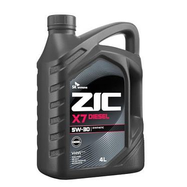 Моторное масло для легковых автомобилей ZIC X7 Diesel 5W-30 (4л)