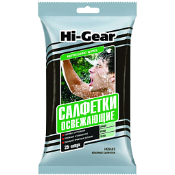 Hi-Gear Влажные освежающие салфетки (25шт.)