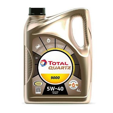 Моторные масла для легковых автомобилей TOTAL QUARTZ 9000 5W-40  (4л)