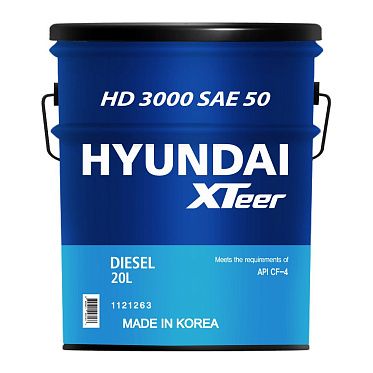 Моторное масло для коммерческого транспорта HYUNDAI XTeer HD 3000 SAE 60 (20л)