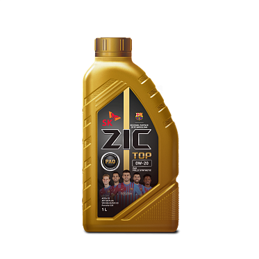 Моторное масло для легковых автомобилей ZIC TOP 0W-20 (1л)