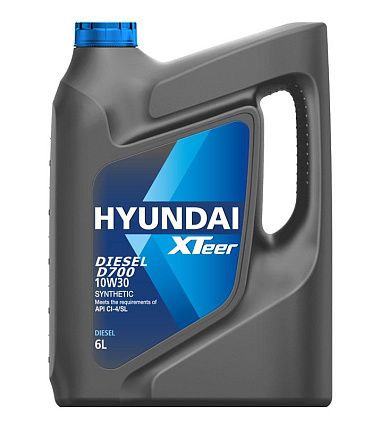 Моторное масло для легковых автомобилей HYUNDAI XTeer Diesel D700 10W-30 (6л)