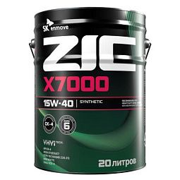 Моторное масло для коммерческого транспорта ZIC X7000 15W-40 (20л)