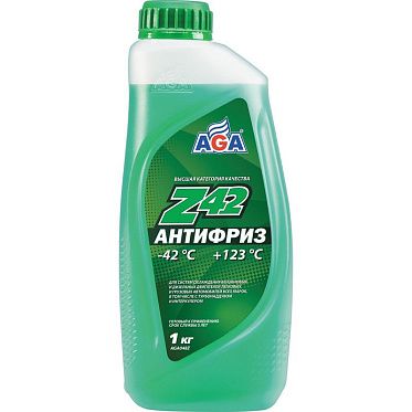 AGA Антифриз Z42. Концентрат. Зеленый (1кг)