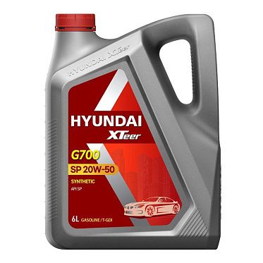 Моторное масло для легковых автомобилей HYUNDAI XTeer Gasoline G700 20W-50 SP (6л)