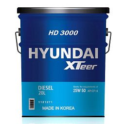 Моторное масло для коммерческого транспорта HYUNDAI XTeer HD 3000 25W-50 CF-4 (20л)