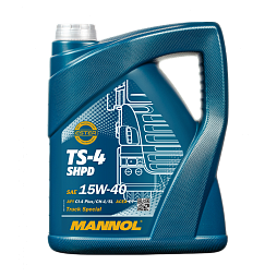 Моторное масло для коммерческого транспорта MANNOL 7104 TS-4 SHPD Extra 15W-40 (5л.)
