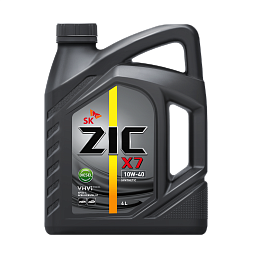 Моторное масло для легковых автомобилей ZIC X7 Diesel 10W-40 (4л)
