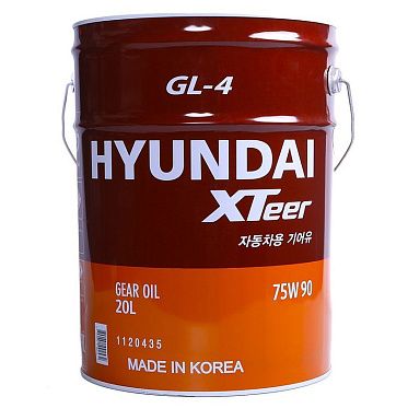 Трансмиссионное масло универсальное HYUNDAI XTeer Gear Oil-4 75W-90 (20л)