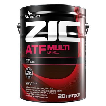 Масло для автоматических трансмиссий ZIC ATF Multi LF (20л)