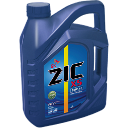 Моторное масло для легковых автомобилей ZIC X5 Diesel 10W-40 (4л)