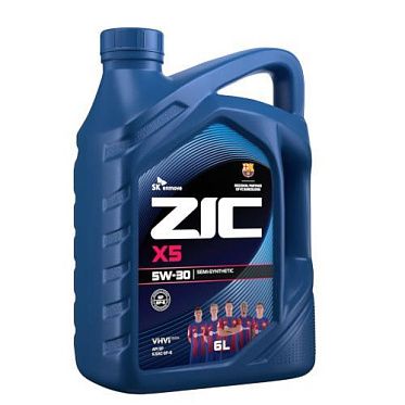 Моторное масло для легковых автомобилей ZIC X5 5W-30 (6л)