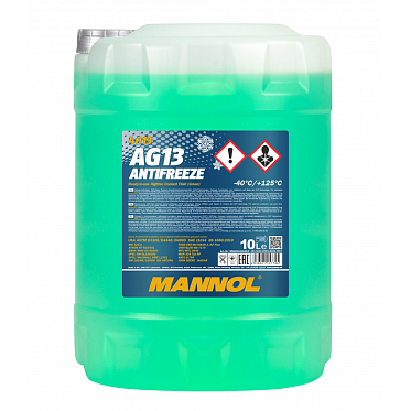 MANNOL Антифриз/Antifreeze AG13 (-40*C) Hightec Зеленый (10л)