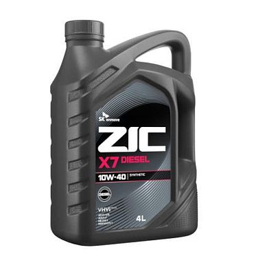 Моторное масло для легковых автомобилей ZIC X7 Diesel 10W-40 (4л)
