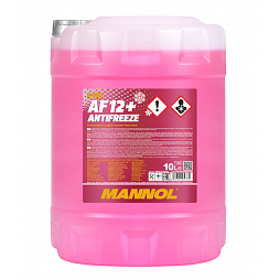 MANNOL Антифриз/Antifreeze AF12+ Longlife Красный (10л)