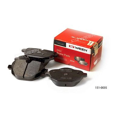 WEEN 151-0035 Тормозные колодки дисковые задние (комплект 4 шт.)