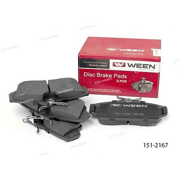 WEEN 151-2167 Тормозные колодки дисковые передние (комплект 4 шт.)