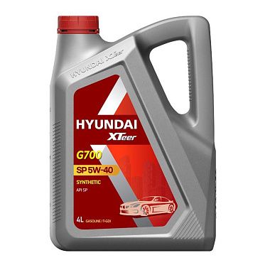 Моторное масло для легковых автомобилей HYUNDAI XTeer Gasoline G700 5W-40 SP (4л)