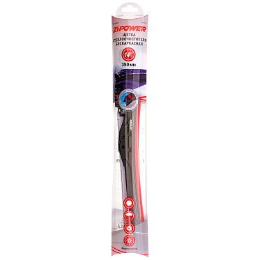 ZIPOWER Бескаркасная щетка стеклоочистителя, 350мм/14"