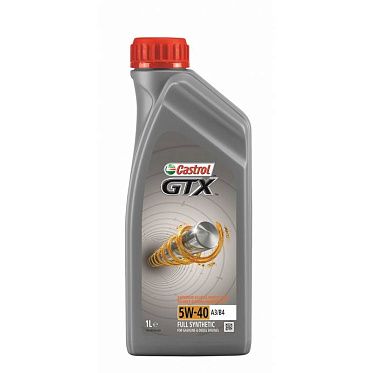 Моторные масла для легковых автомобилей CASTROL GTX 5W-40 A3/B4  (1л)