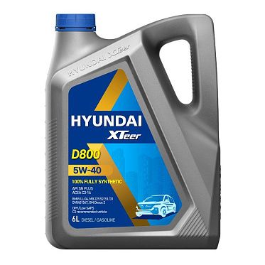 Моторное масло для легковых автомобилей HYUNDAI XTeer Diesel Ultra 5W-40 (6л)