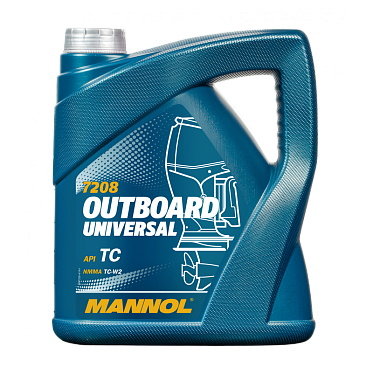 Масло для подвесных лодочных моторов MANNOL 7208  Outboard Universal (4л.)